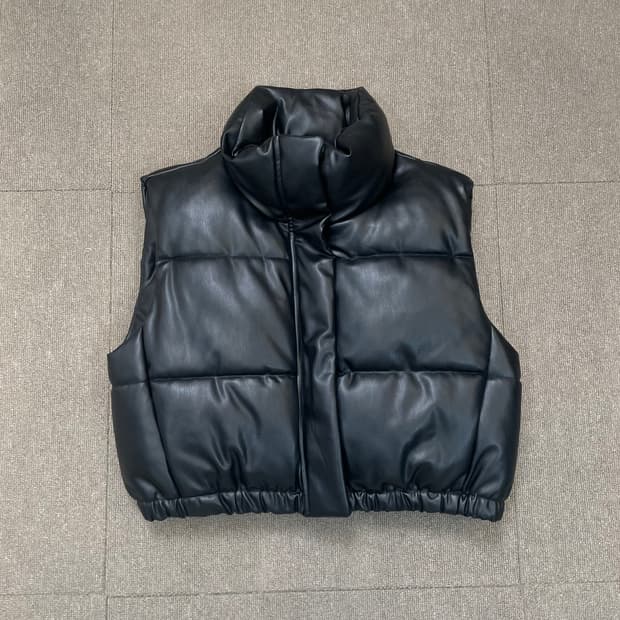zara 자라 푸퍼패딩 크롭 베스트 