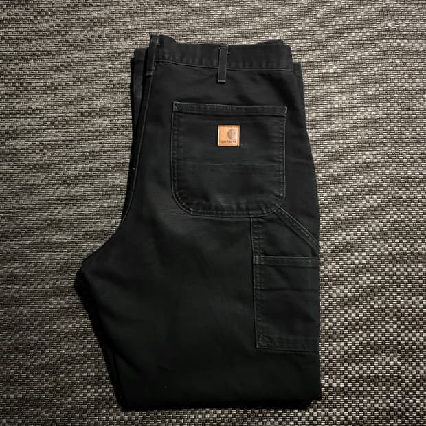 칼하트 카펜터 싱글니 B11 BLK 32