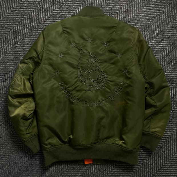 팬콧 MA-1 항공 블루종 점퍼 카키o 4683