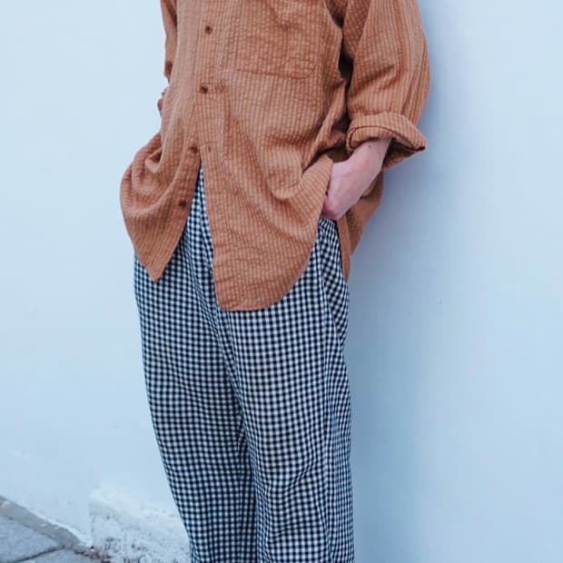 wardrobe41 오렌지브라운 셔츠 m