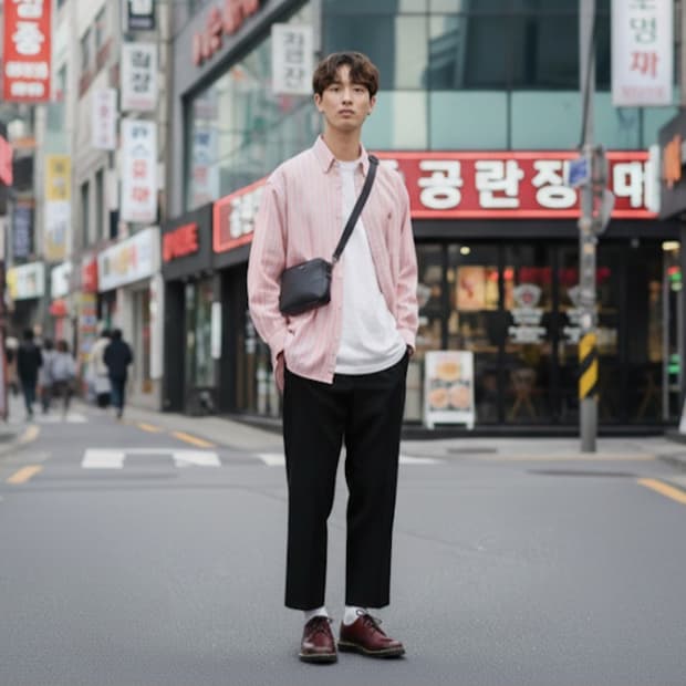 폴로 랄프로렌 핑크 스트라이프 PK셔츠(XL)