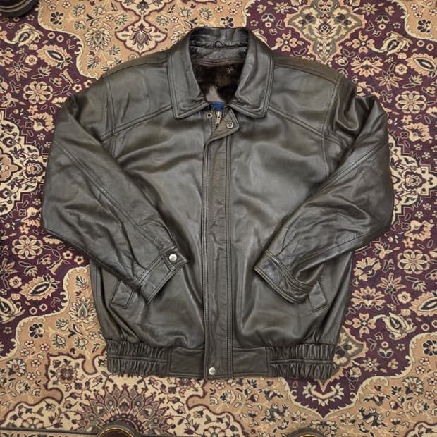 90s 라코스테 양가죽 자켓 a2 스타일 자켓