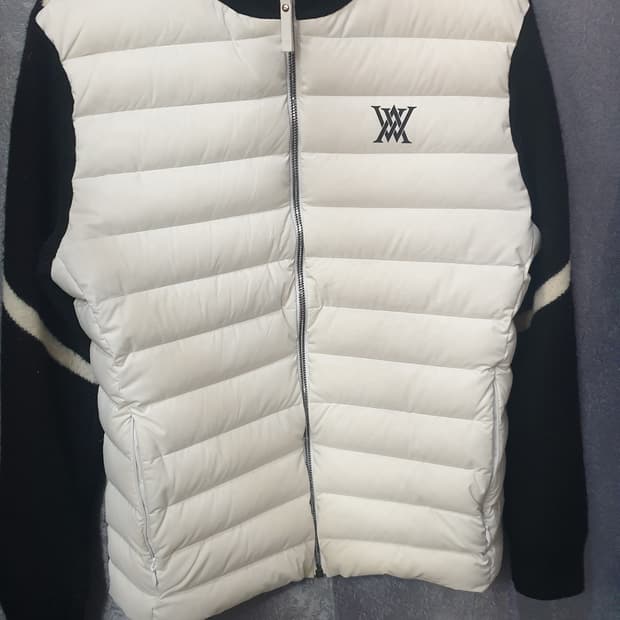 어뉴골프 여성 니트 패딩 자켓 100