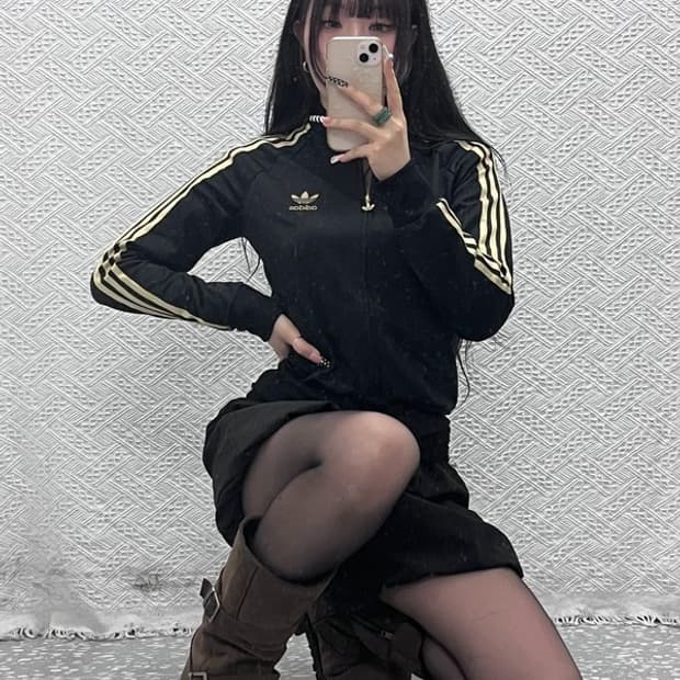 아디다스 빈티지 메달리스트 슬림핏 검골 져지 집업 95 C10615