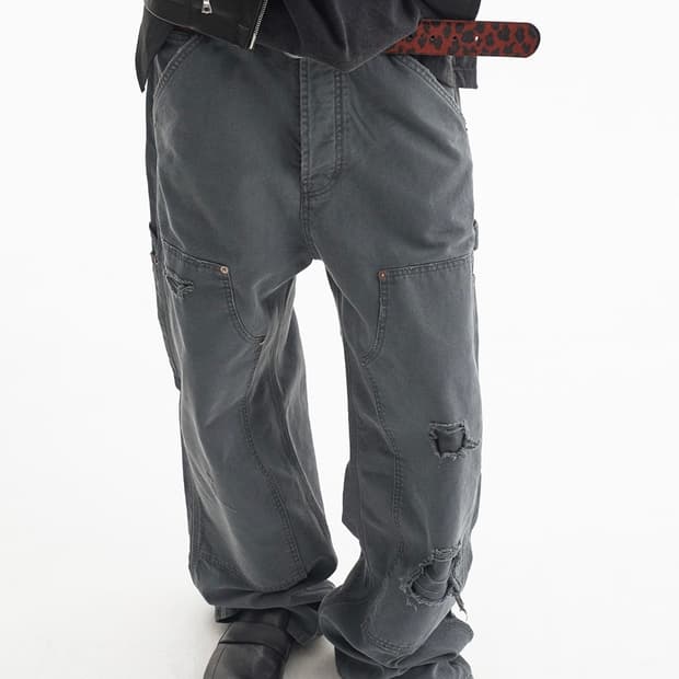 언더마이카 카펜터 팬츠 미드나잇 틸 size 0