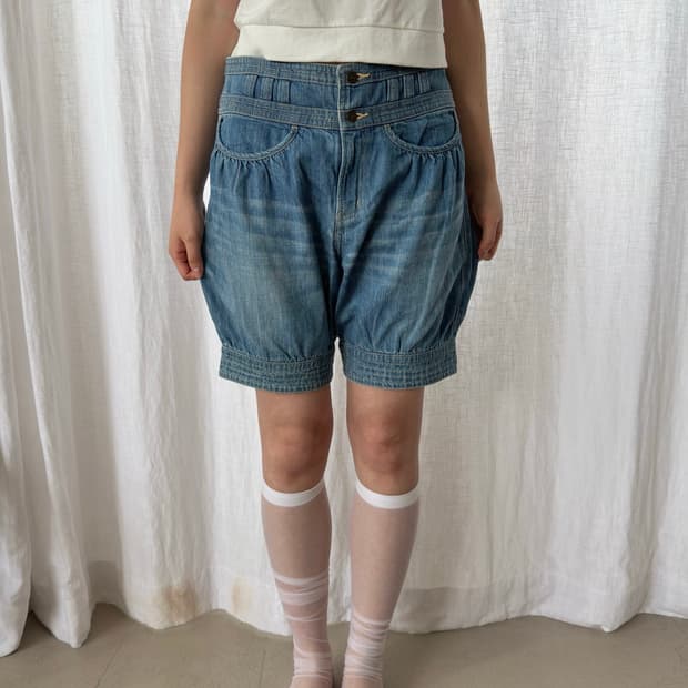 TUSMORI CHISATO 데님 쇼츠