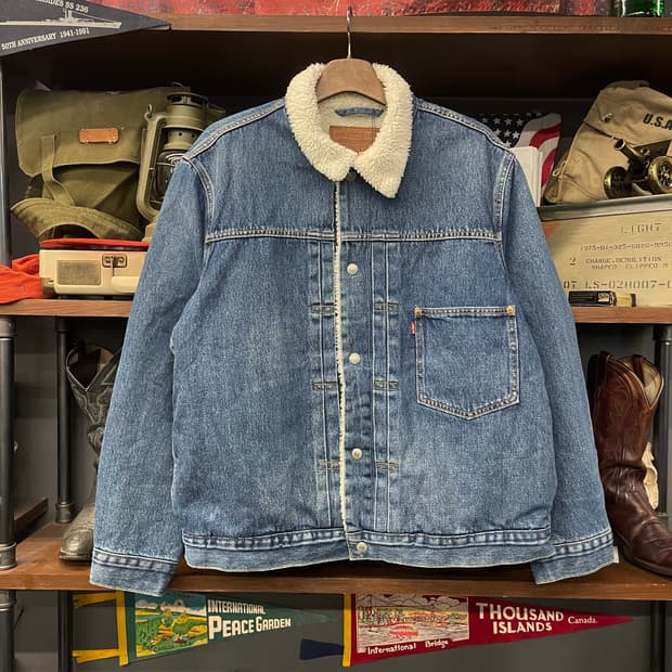 리바이스 프리미엄 타입1 쉐르파 데님 트러커 자켓