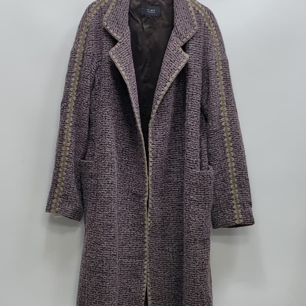 TIME 한섬 타임 트위드 오픈 코트 가디건 / 여 82-94-160
