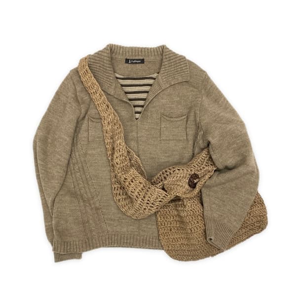 JPN cutE Layered knit