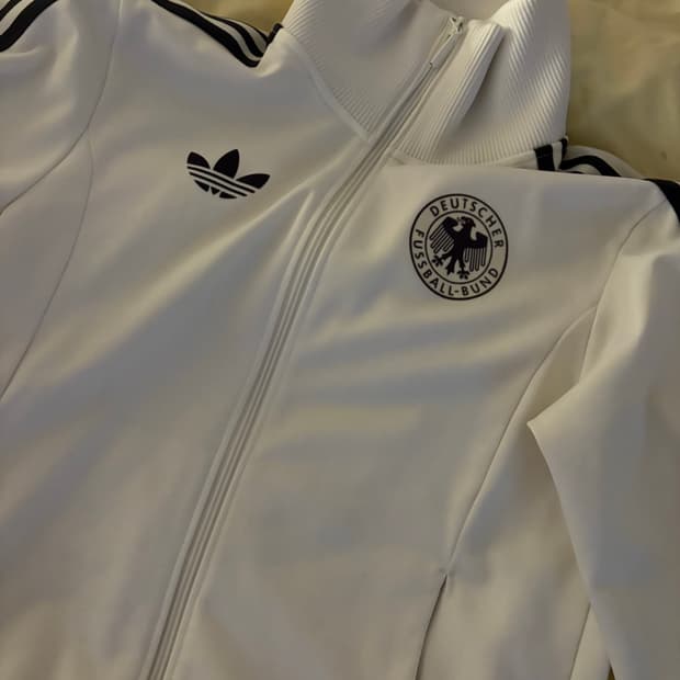 아디다스 독일 베켄바우어 트랙 탑 오프 화이트