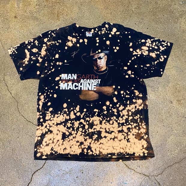 미국 빈티지 가스 브룩스 GARTH BROOKS 타이다이 반팔티 락티셔츠