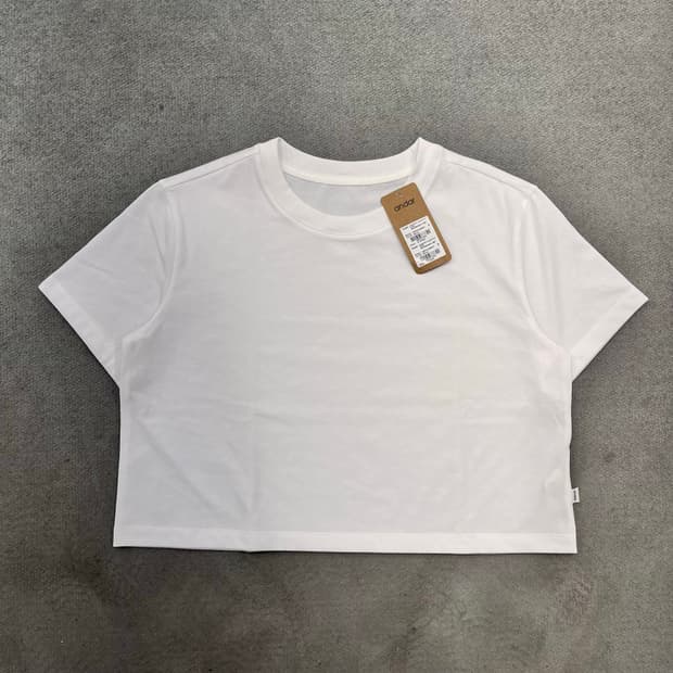 S 안다르 크롭 반팔 티셔츠