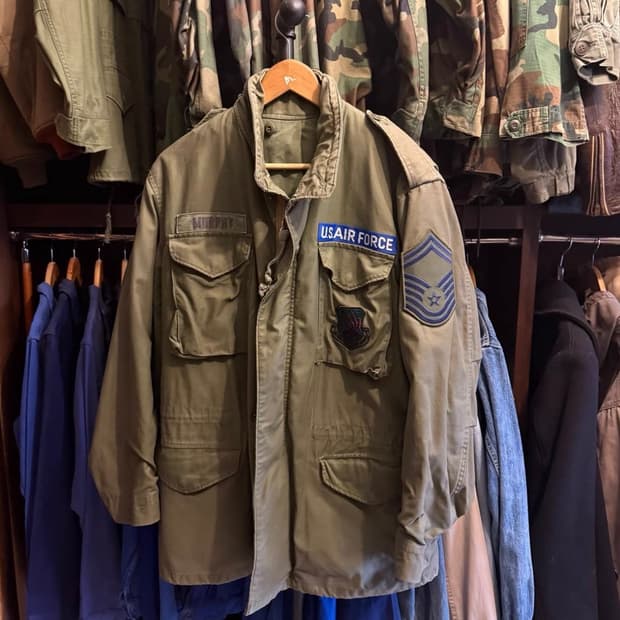 U.S ARMY M65 빈티지 오리지널 필드 자켓 표기 사이즈 - ML