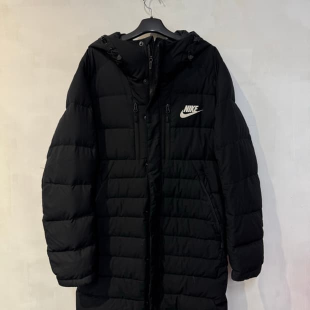 나이키 블랙 롱패딩