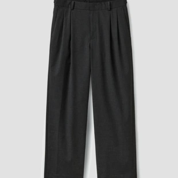 유니온블루/SHADE LINE WIDE SLACKS/L