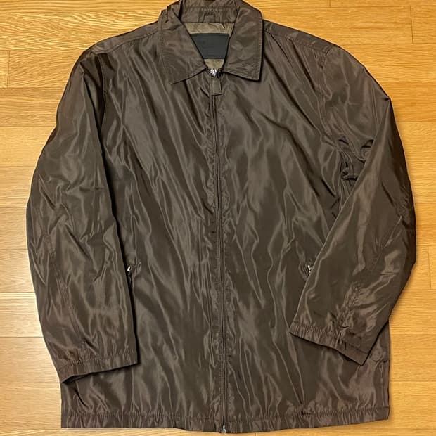 프라다 다크브라운 나일론 드리즐러 자켓