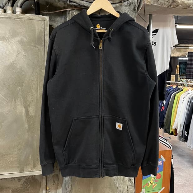 칼하트 기모 후드집업 블랙 M #csz2494