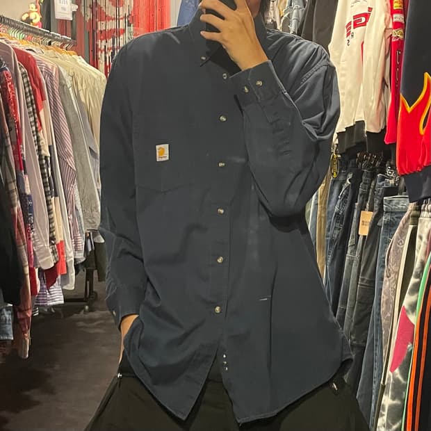 [IM] carhartt 칼하트 블랙 긴팔셔츠