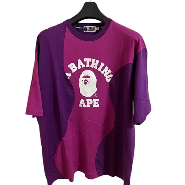 [2XL]  베이프 퍼플 반팔