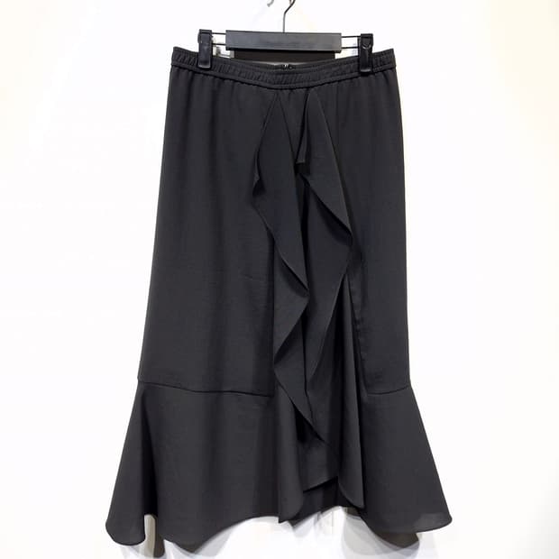 SYSTEM 시스템 프릴 스커트 차콜(호칭67)