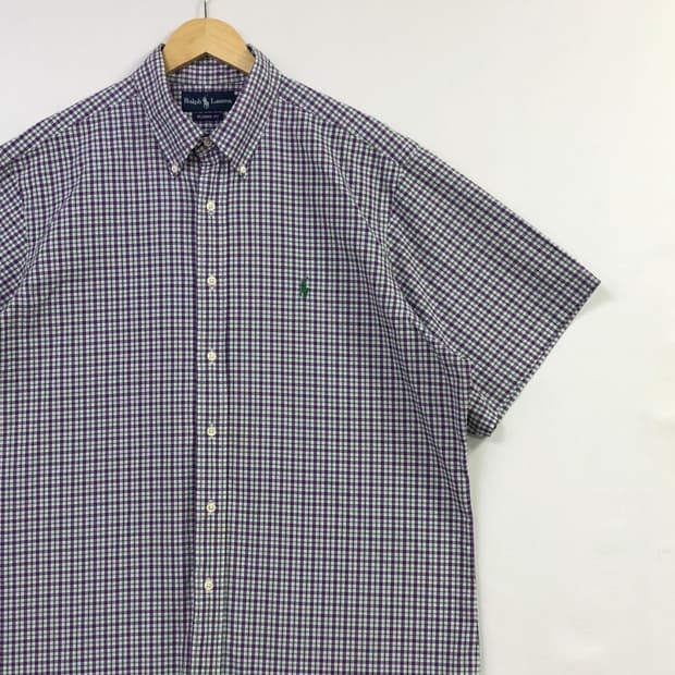 XL 폴로 체크 셔츠