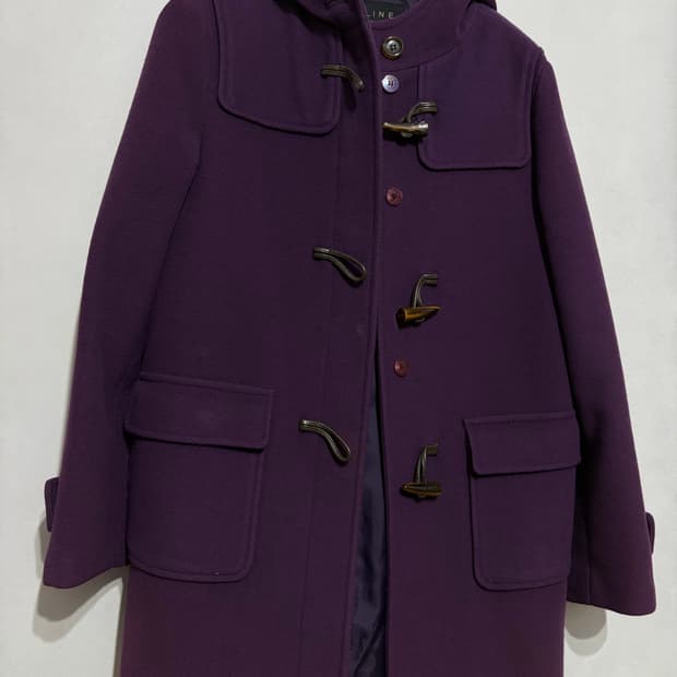 Line 보라색 떡복이코트