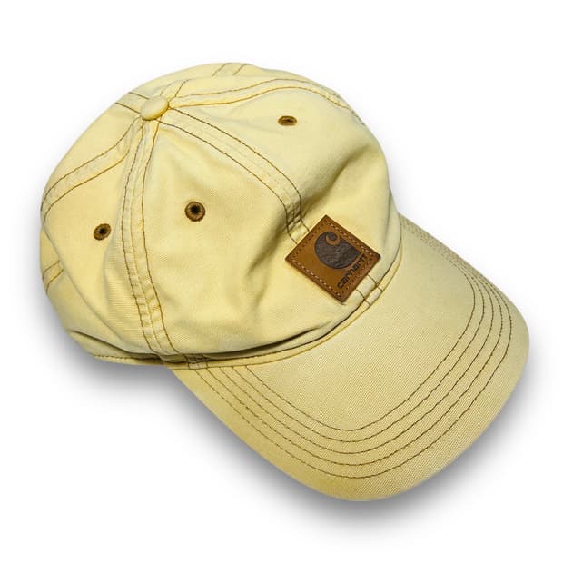 칼하트 피그먼트 베이지 로고 패치 빈티지 볼캡