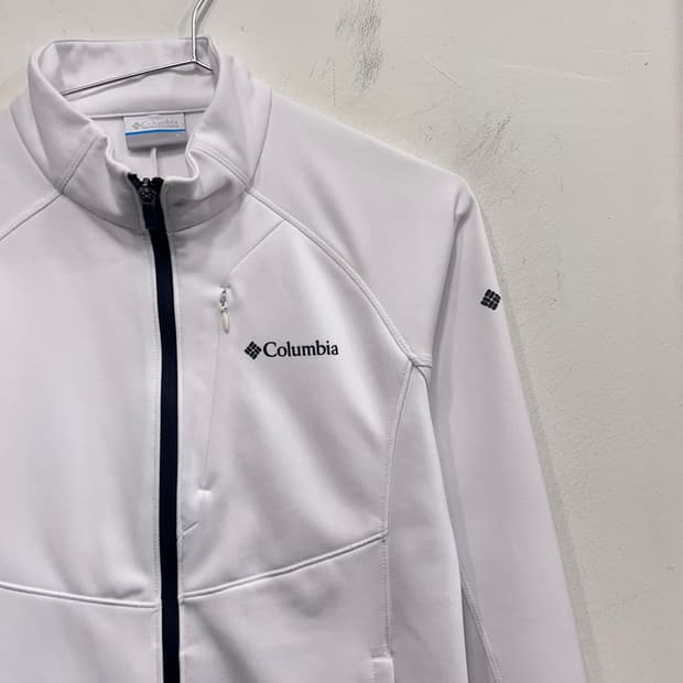컬럼비아 배색 트레이닝 경량 집업 져지