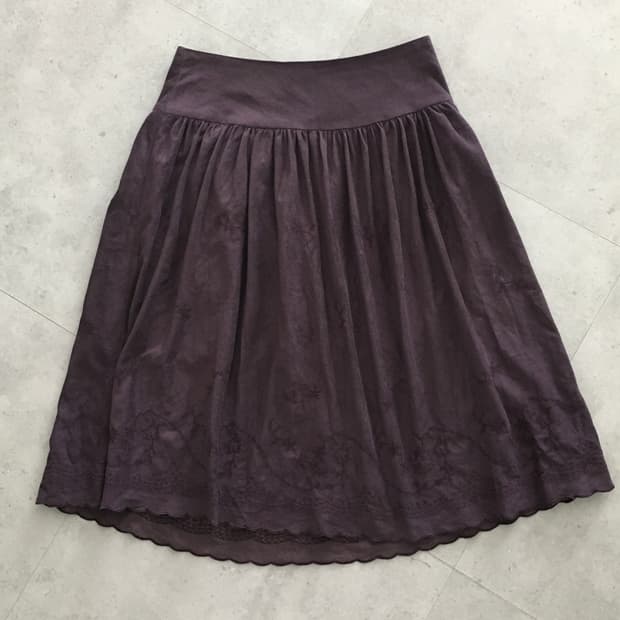 Vintage purple midi skirt
