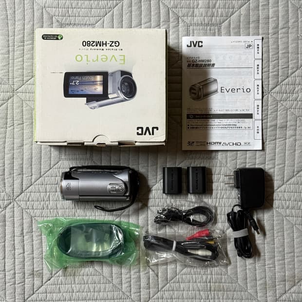 풀박스 JVC HM280 JVC캠코더 빈티지캠코더 브이로그캠코더 디카