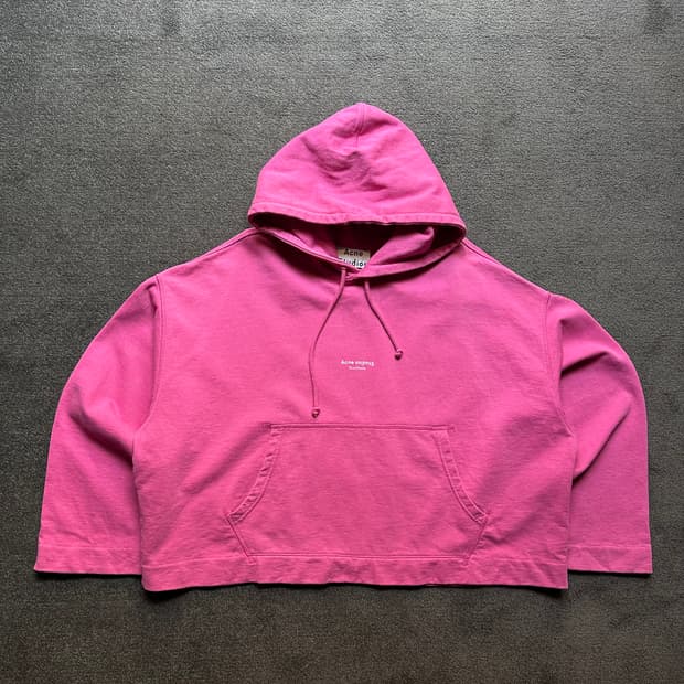 아크네 스튜디오 크롭 후드티 S