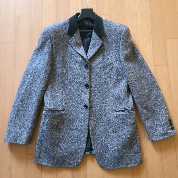 AAR Yohji yamamoto 요지 야마모토 트위드 울 자켓