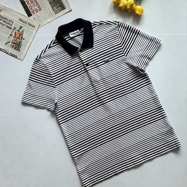 Lacoste 라코스테 스트라이프 카라티