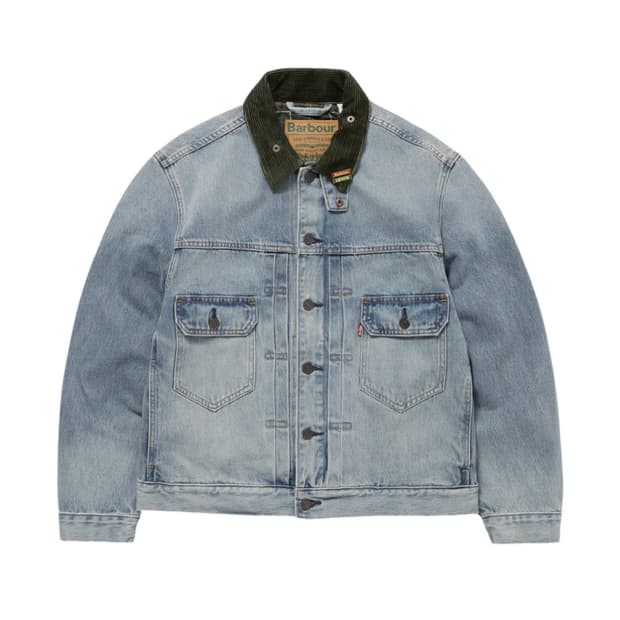 [S] 바버 리바이스 데님 트러커