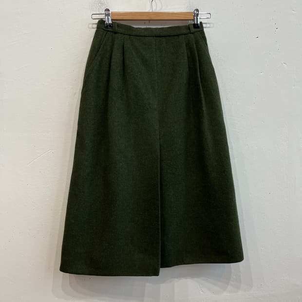 지방시 퓨어 실크 울 스커트 치마 Made in SWISS