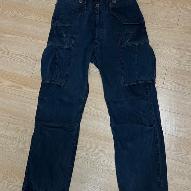 RRL 더블알엘 서플러스 카고팬츠 립스탑 인디고 30x30