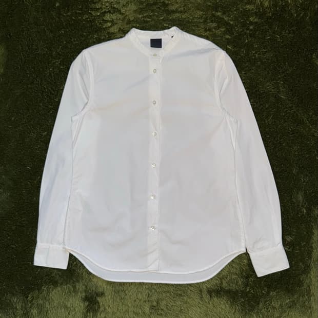 [40] ASPESI 아스페시 15ss 차이나카라 코튼 셔츠 화이트