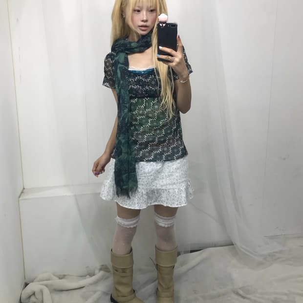 𝜗𝜚청록 레이스 페어리 코디set 𝜗𝜚 