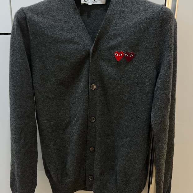 꼼데가르송 더블패치 가디건 M