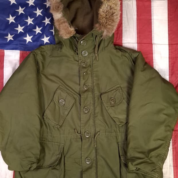 오리지날 70's 캐나다군 울 라이너 콜드 파카
