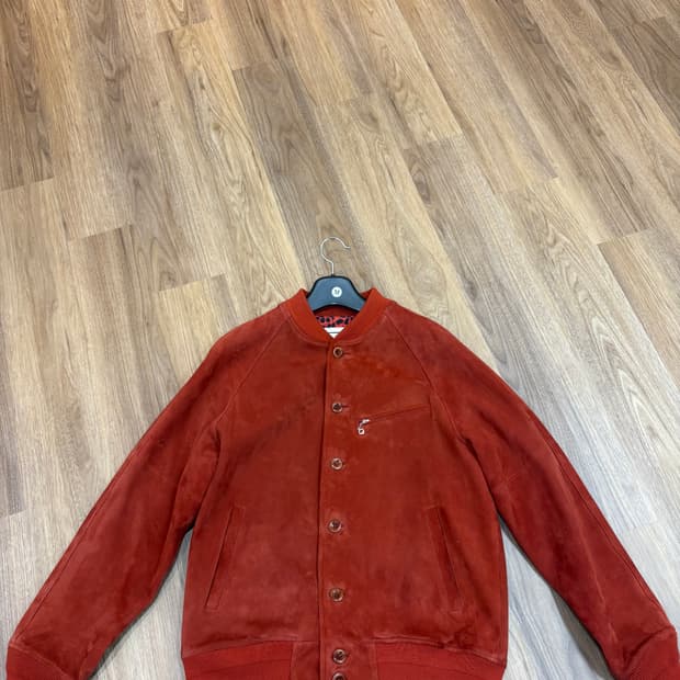 블랙아웃 레드 스웨이드 M