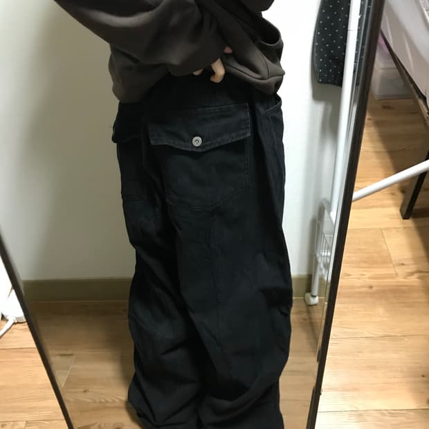 피치블랙셔링팬츠