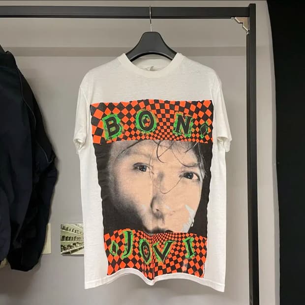 본조비 80s 밴드티