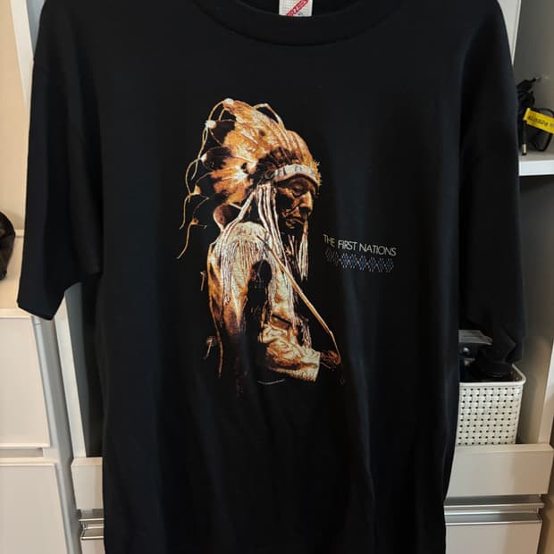 90s usa indian tshirt