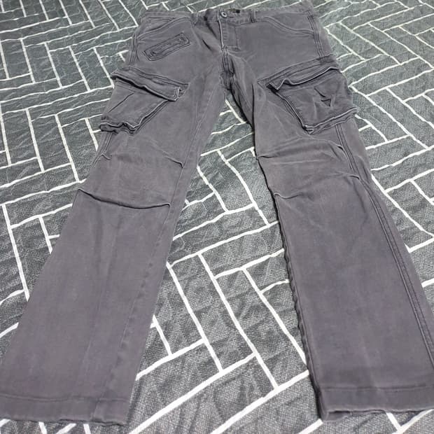 아메리고 베스푸치 스판 파라슈트 카고팬츠 차콜(32)