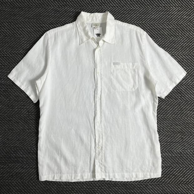 00s 캘빈클라인 아카이브 린넨 반팔 셔츠 o 2993