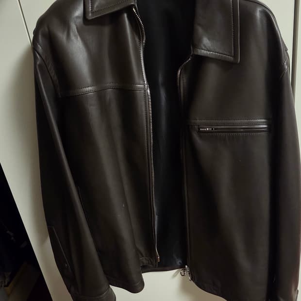 솔리드 옴므 레더 자켓