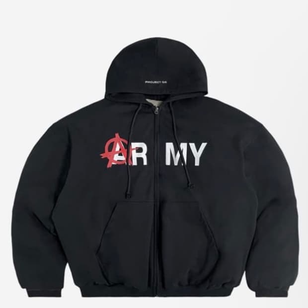 (1)프로젝트g/r 리버시블 후드 푸퍼 재킷 블랙