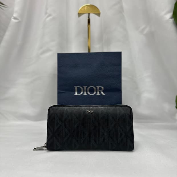 [정품]디올 CD다이아몬드 지퍼돌이지갑 블랙