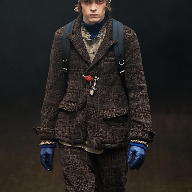 언더커버 19aw 축융 울 니트 블레이저 블랙